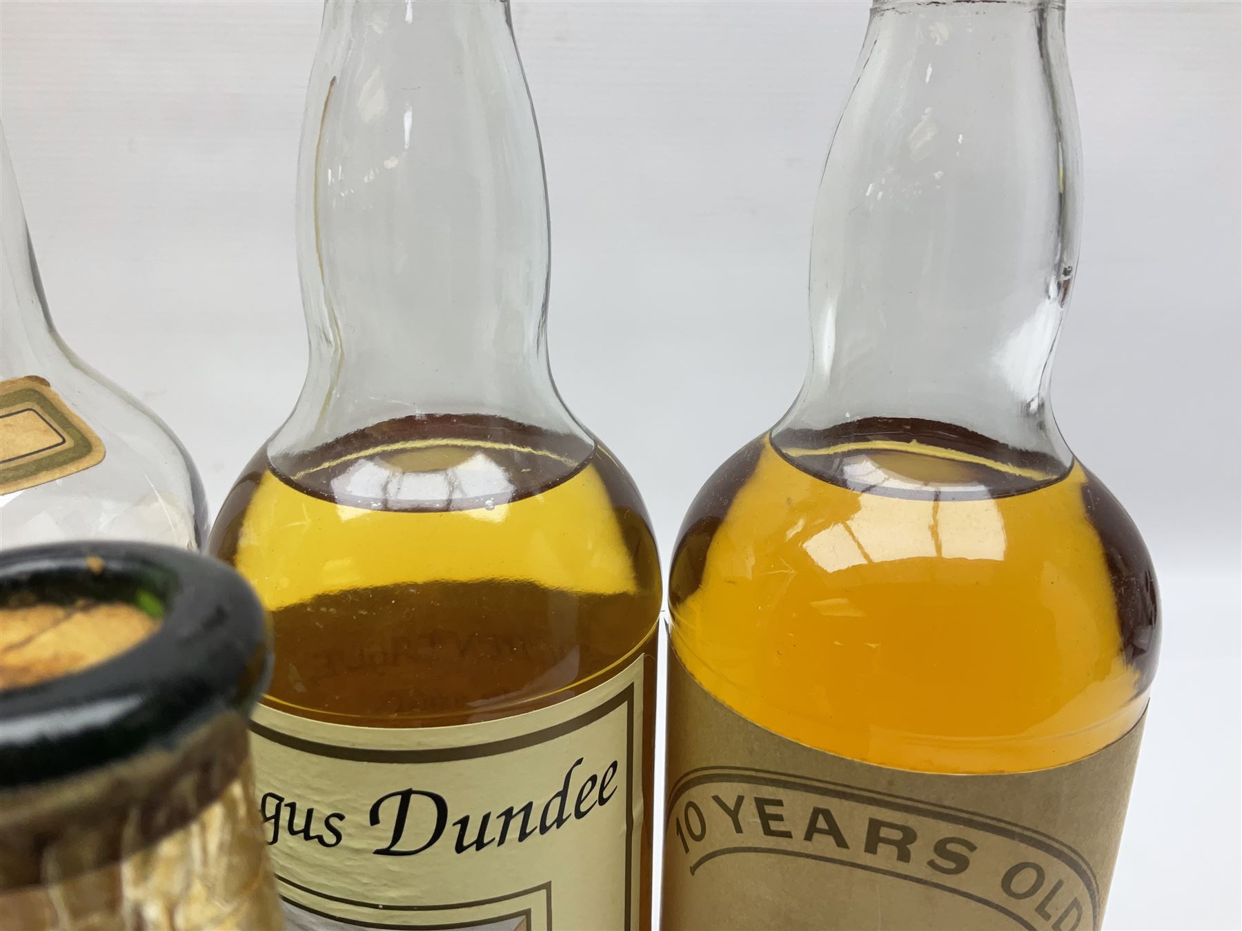 Nine Highland Malt Scotch Whiskys, including Royal Culross, Dalvegan, Angus Dundee etc, together with Amrut Indian Single Malt Whisky, verios contents and proof (10)