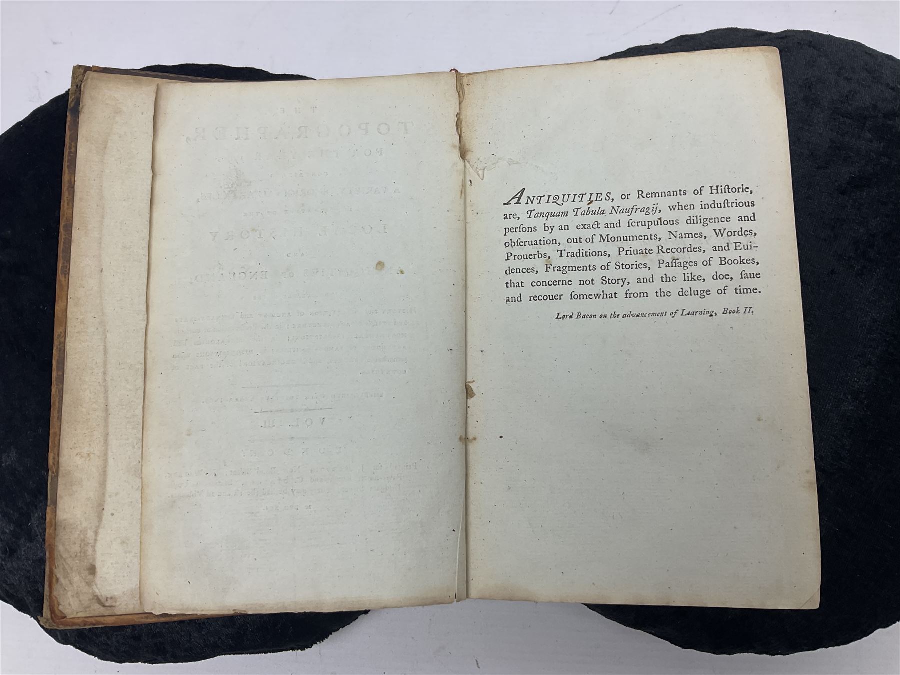 The Topographer for the year 1970 vol III and London Magazine 1750 feb-dec