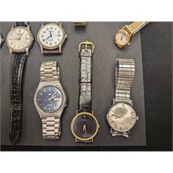 Collection of wristwatches including Raymond Weil 7009, Everite Seiko automatic, Kolber, Seiko quartz etc