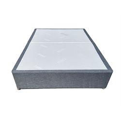 1 x SuperKing 6ft divan bed base in grey fabric