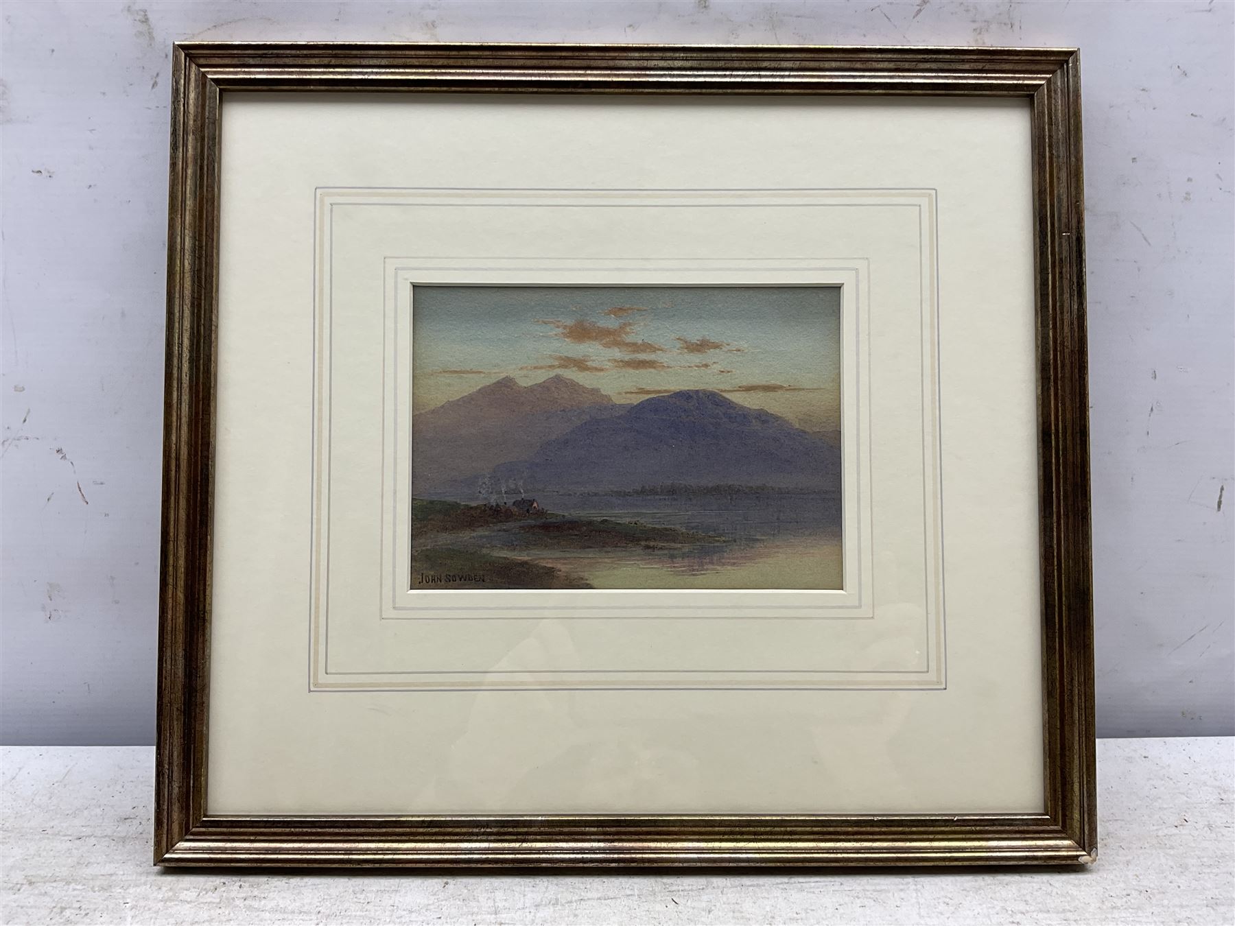 John Sowden (Bradford 1838-1926): 'Loch Leven', watercolour signed, titled verso 12cm x 17cm