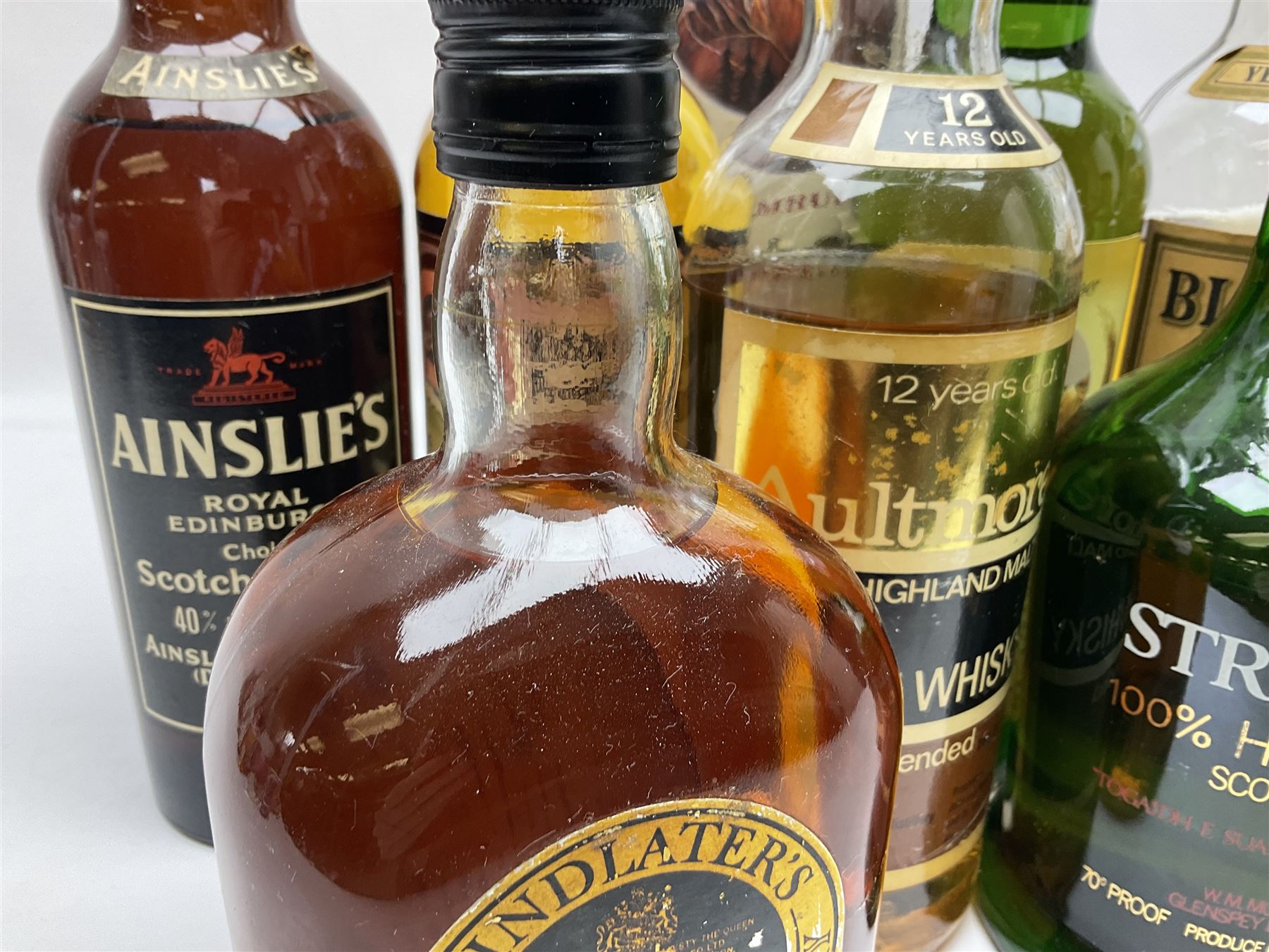 Nine Highland Malt Scotch Whiskys, including Royal Culross, Dalvegan, Angus Dundee etc, together with Amrut Indian Single Malt Whisky, verios contents and proof (10)