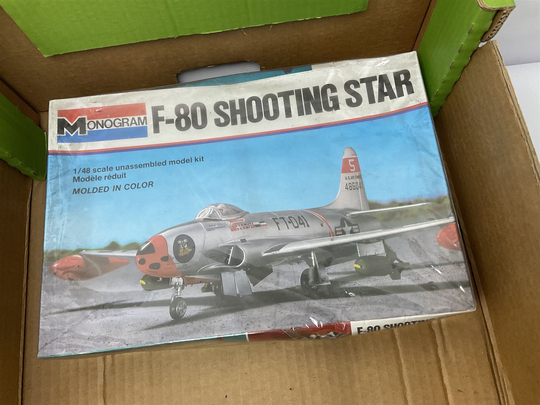 Large quantity of aircraft scale model kits to include Airfix, Revell, Monogram etc, in three boxes 