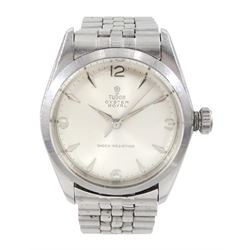 Tudor Oyster Royal gentleman's stainless steel manual wind wristwatch, Ref. 7934, serial N...