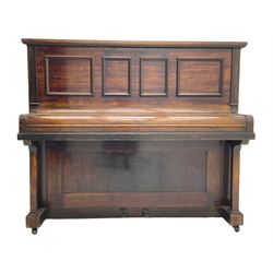 Cottam - Early 20th century (1920's) mahogany cased upright piano, with an overstrung frame and overdamper action, 85 notes A-A (seven octaves).