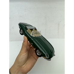 Two Franklin Mint 1:24 scale Die-casts, comprising 1961 Jaguar E-Type and model 1957 Mercedes-Benz