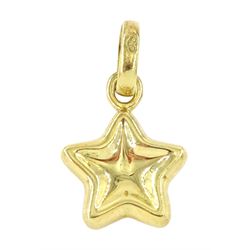 Links of London 18ct gold star pendant / charm, hallmarked, with pouch