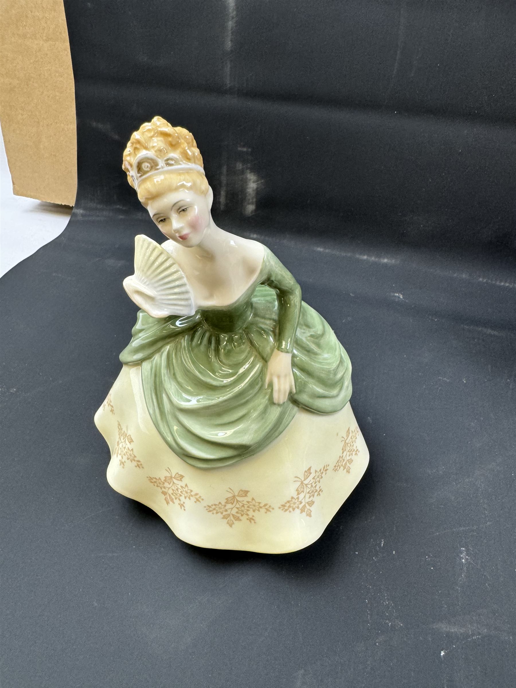 Eight Royal Doulton figures, including Southern Belle, Soiree, Sandra etc 