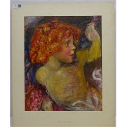  Annie Louisa Robinson Swynnerton NEAC (British 1844-1933): Half length Portrait of a Child with Red Hair, oil on canvas laid on board unsigned 40cm x 33cm (unframed) Provenance: by family decent from the collection of Francis Bate (1853-1950) a founder member treasurer and secretary of the New English Art Club   