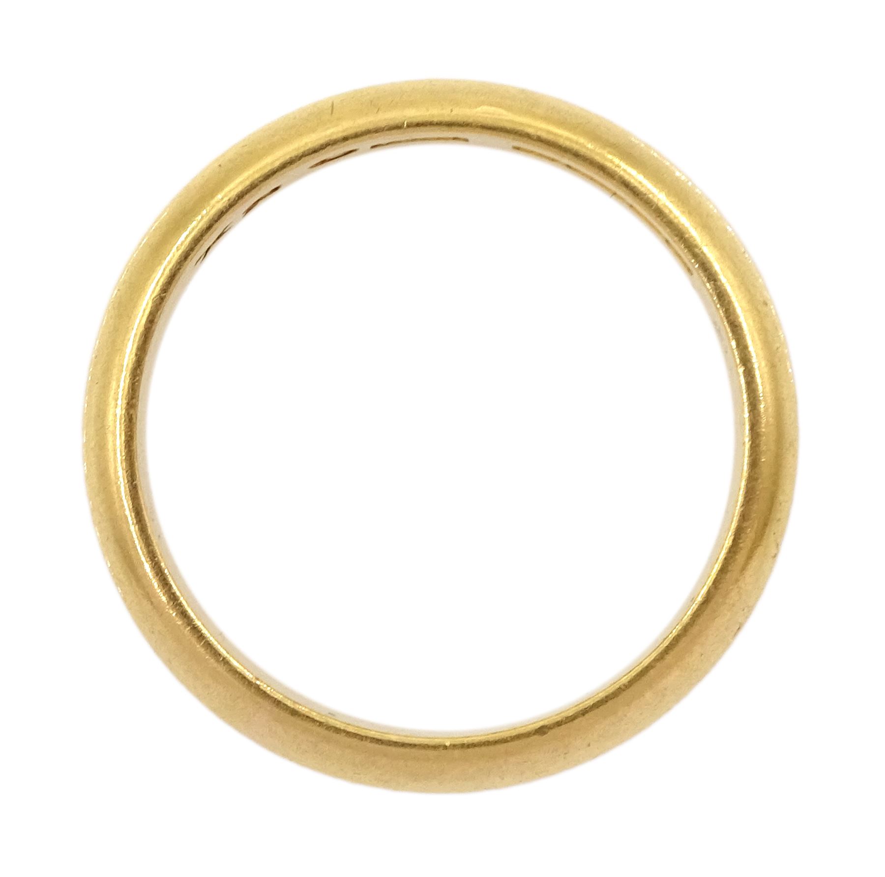 22ct gold wedding band, Birmingham 1963 