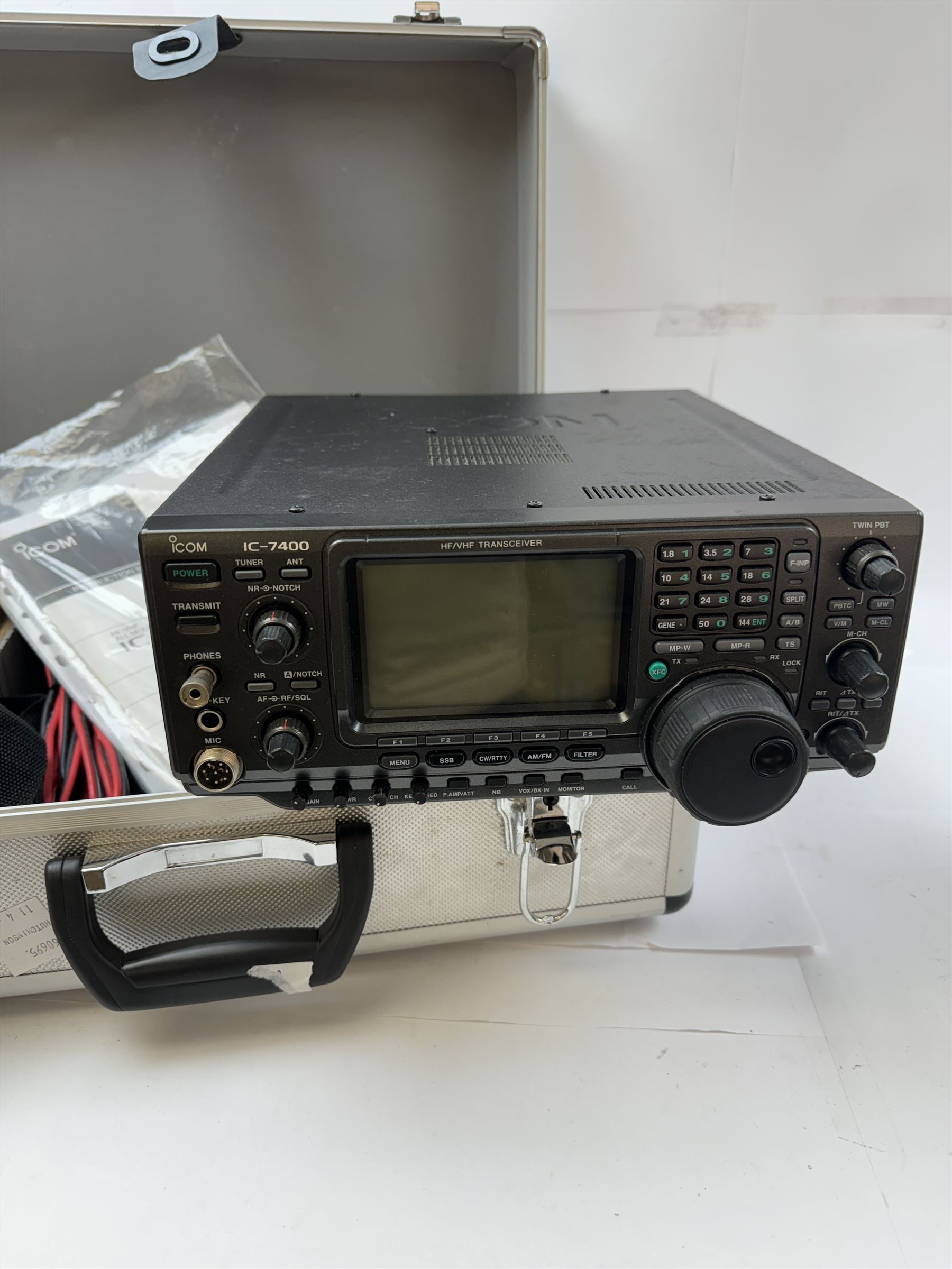 ICOM HF/VHF All Mode Transceiver IC-7400, in case with accessories -  Cameras, Maritime & Scientific Instruments