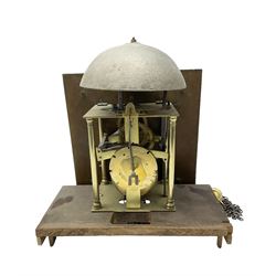 James Brock of Axbridge (Somerset) - 18th century 30-hour brass dial and birdcage longcase clock movement, with a 10