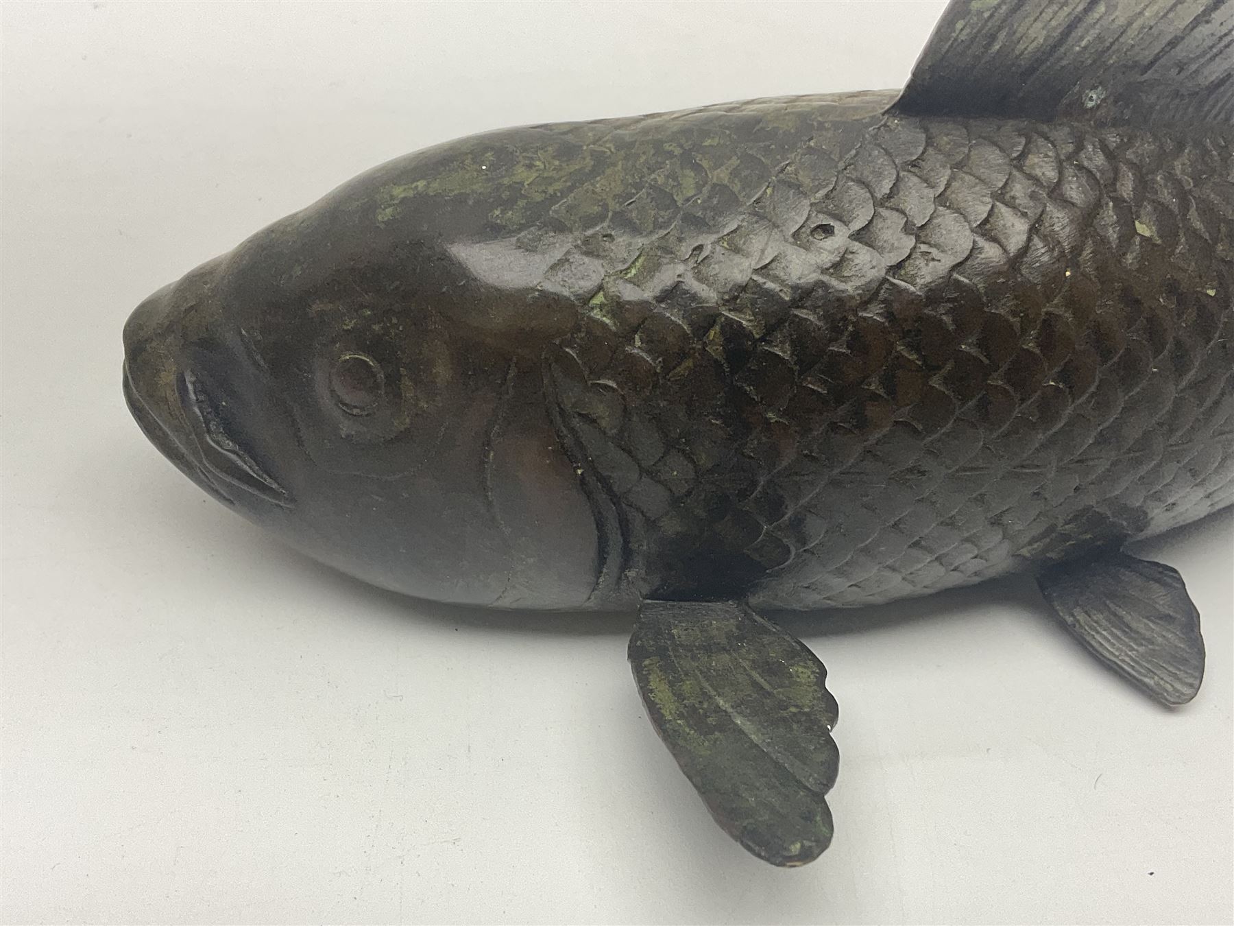 Bronze koi carp, L29cm