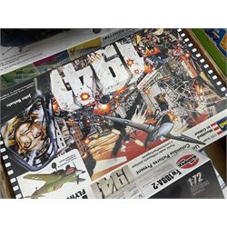 Large quantity of aircraft scale model kits to include Airfix, Revell, Monogram etc, in three boxes 