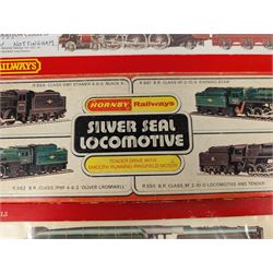 Four Hornby '00' gauge locomotives, comprising R859 BR Black Five Class 4-6-0 locomotive no. 45076, R262 BR Coronation Class 4-6-2 locomotive reworked as no. 46230 Duchess of Buccleuch, R066 Coronation Class 7P 4-6-2 reworked as BR City of Nottingham no. 46251 and R350 BR Class A4 4-6-2 locomotive reworked as Kingfisher no. 60024, all boxed 