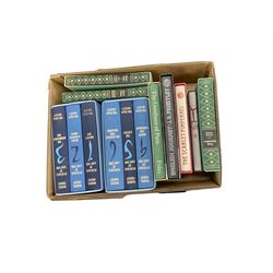 Folio Society; approximately thirty nine volumes, including Charles Dickens, Marcel Proust, The Goodman of Paris etc