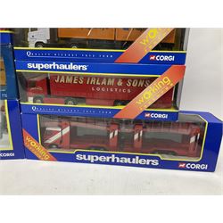 Corgi - thirteen 1:64 scale Superhaulers vehicles comprising 59513, 59548, 59568, 60031, 65804, TY86608, two TY86611, TY86617, TY86618, TY86620, TY86624 and TY86626 (13) 