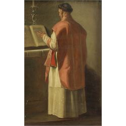 English School (19th Century): Portrait of a Priest, oil on board unsigned 43cm x 28cm 