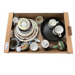 Collection of ceramics, including Spode coffee can, Mason's jug, covered sucrier, etc, in three boxes 