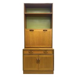 G-Plan - 'Fresco' teak side cabinet, fitted with single drawer over two cupboard doors, an...