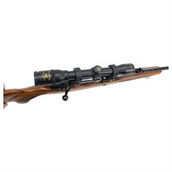 SECTION 1 FIREARMS CERTIFICATE REQUIRED - Parker Hale .308 bolt action rifle, the 62cm barrel, marked with BNP below a crown, fitted with Nikkostirling  Gold Crown Deluxe 4x 32 scope, overall L113cm, serial no. 09198