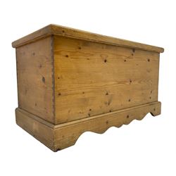 Victorian waxed pine blanket box
