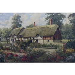 Wilfred Knox (AKA A D Bell) (British 1884-1966): Cottage Scene, oil on canvas signed and d...