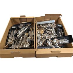 Large collection of silver plated cutlery, including Viners, Courtier and Kings Pattern examples