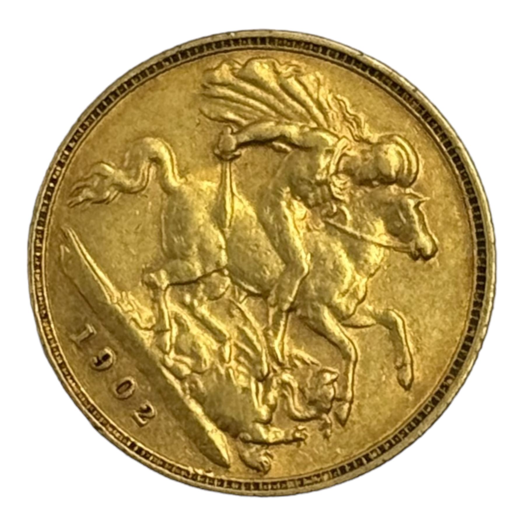 King Edward VII 1902 gold half sovereign coin