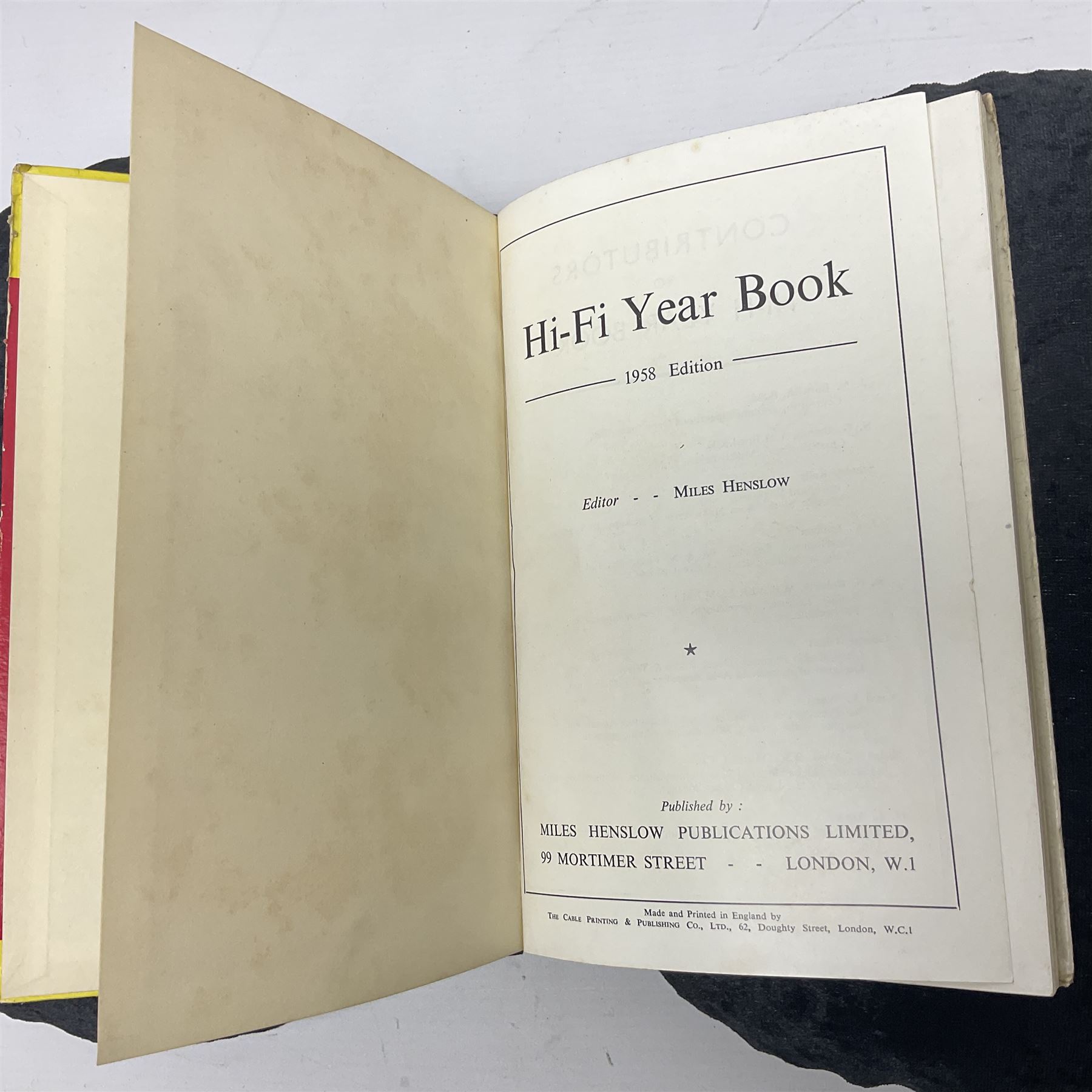 HiFi 1958 Year Book Stereo Edition, Miles Henslow Publication London 