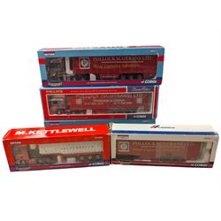 Five Corgi limited edition 1:50 scale lorries, comprising CC13608 M.Kettlewell DAF CF Bulk...