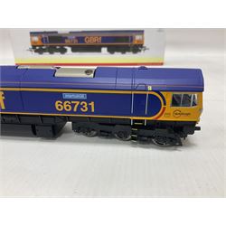 Hornby ‘00’ gauge - DCC ready GBRf Co-Co Class 66 ‘InterhubGB’ no.66731; in original box 