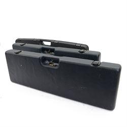 Two Beretta hardshell gun cases with combination locks, together with another hardshell case, Beretta L79cm 