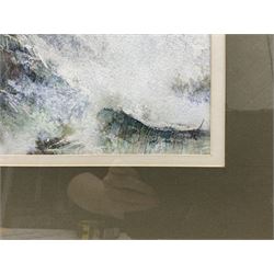 Jason Skill (British 20th Century): Abstract Sea Scene, watercolour signed, dated 1994 verso 23cm x 27cm 