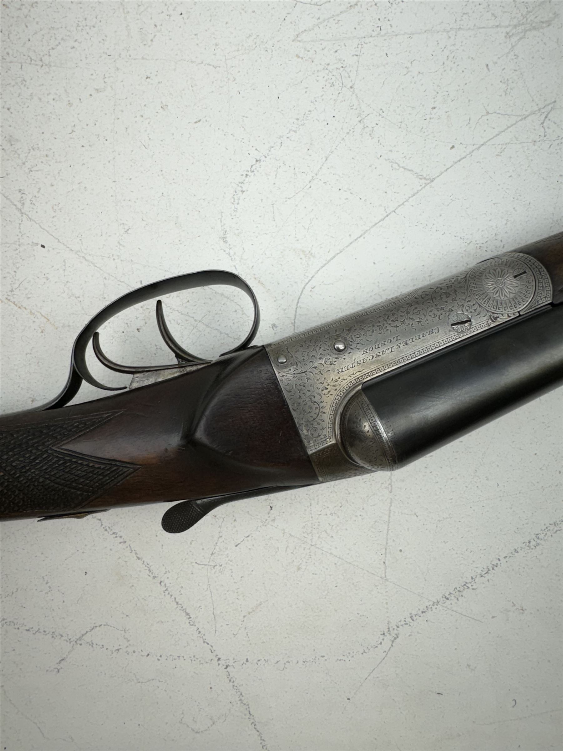 SHOTGUN CERTIFICATE REQUIRED - Charles Lancaster, 12 bore side by side shotgun, 66cm (26