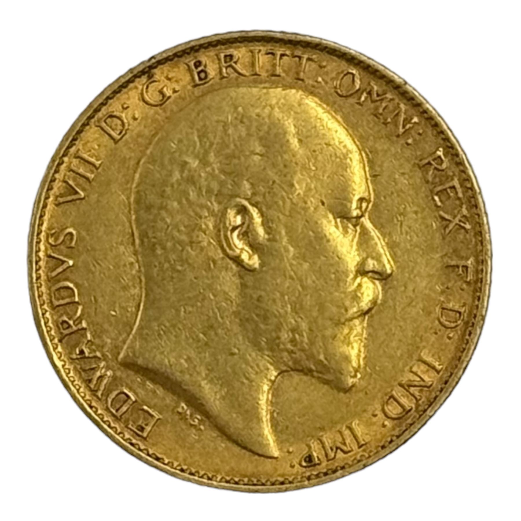 King Edward VII 1902 gold half sovereign coin