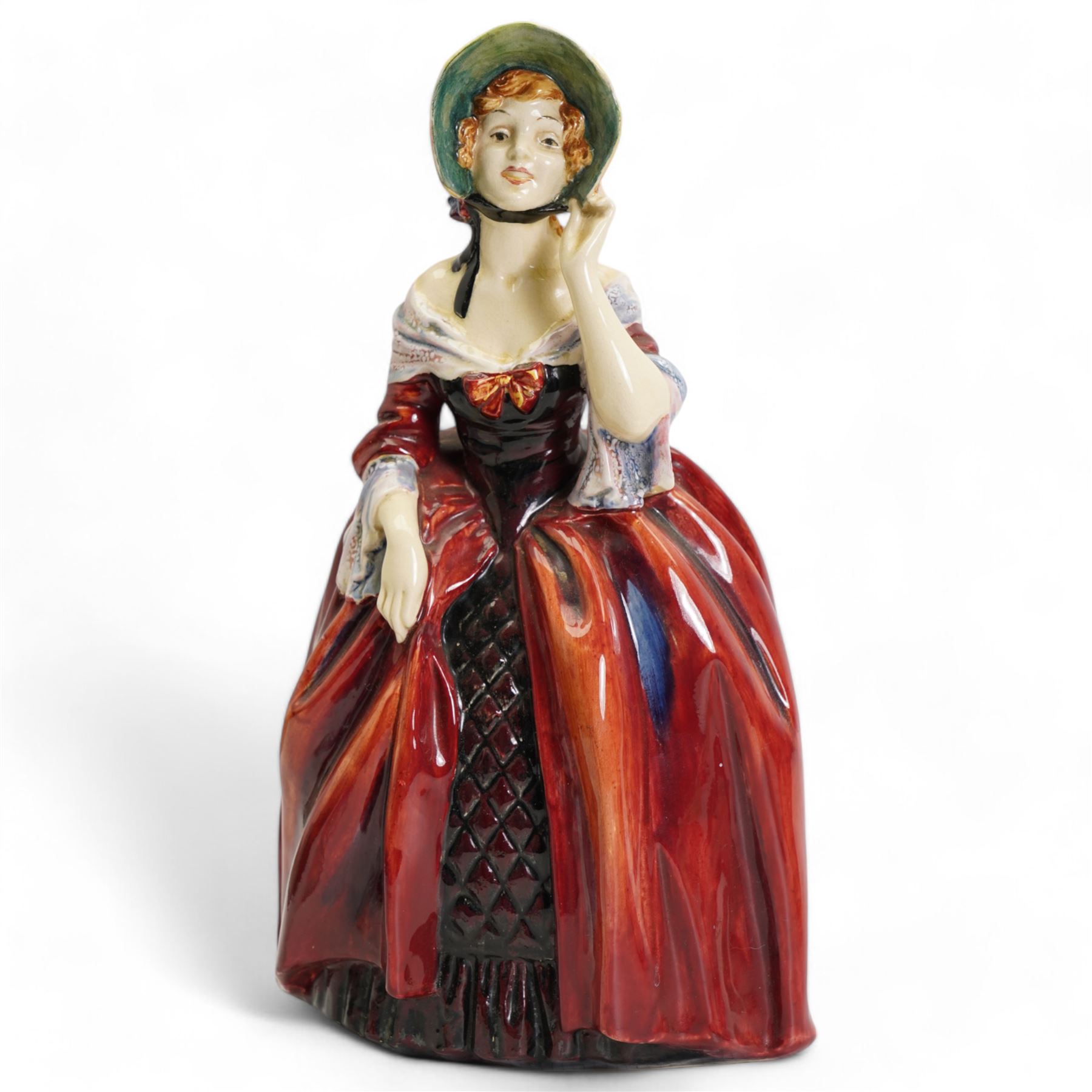 Four Royal Doulton figures comprising Margery HN1413, H27.5cm, Top o' the Hill HN1843, Babie HN1679 and Monica, Potted By Doulton HN1467 (4)