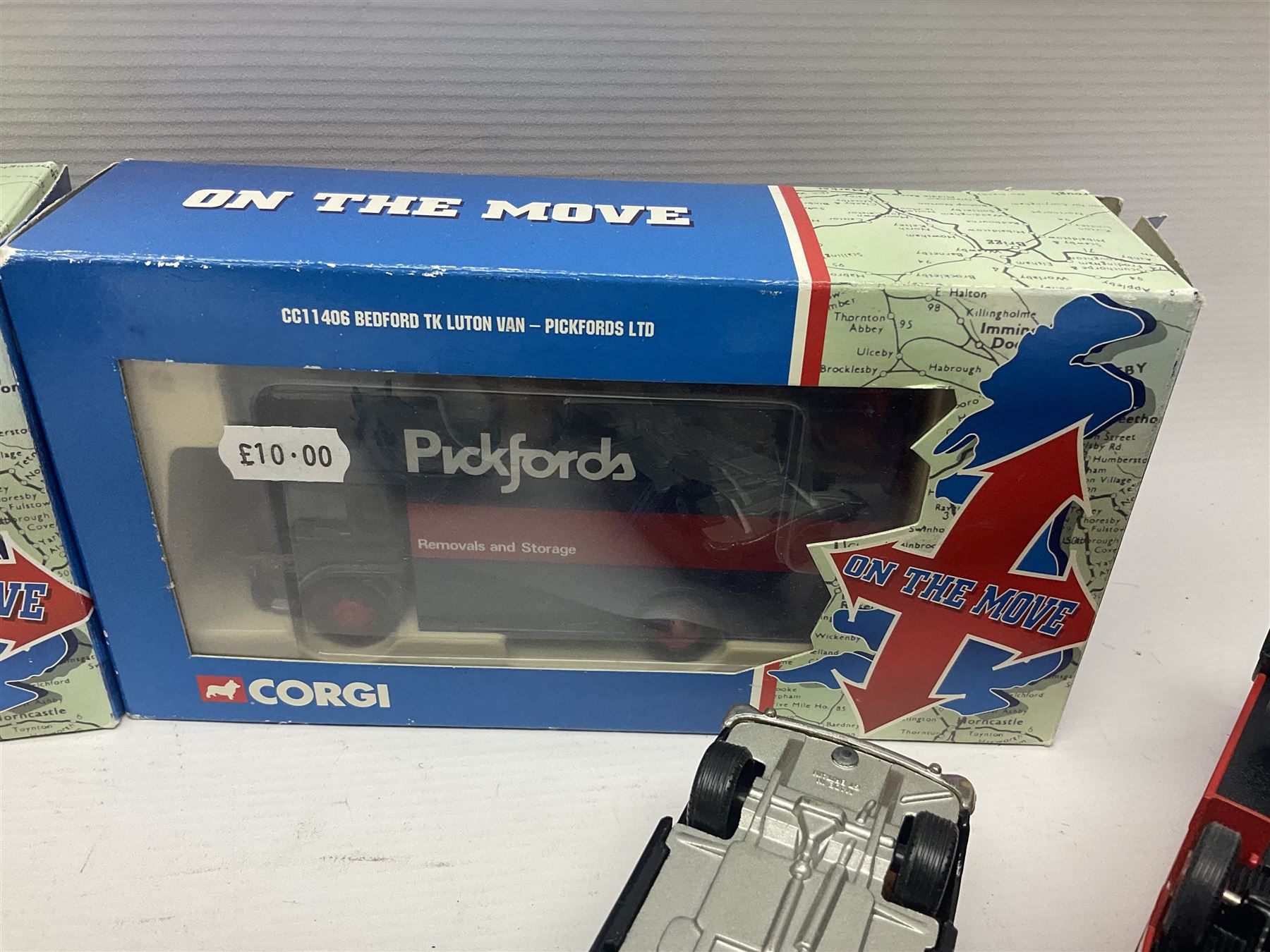 Corgi - approximately forty die-cast models of various scales to include ‘On the Move’ CC11406 and CC11407, both boxed; Renault 16, Ford Consul Classic, Vanwall Racing Car etc 