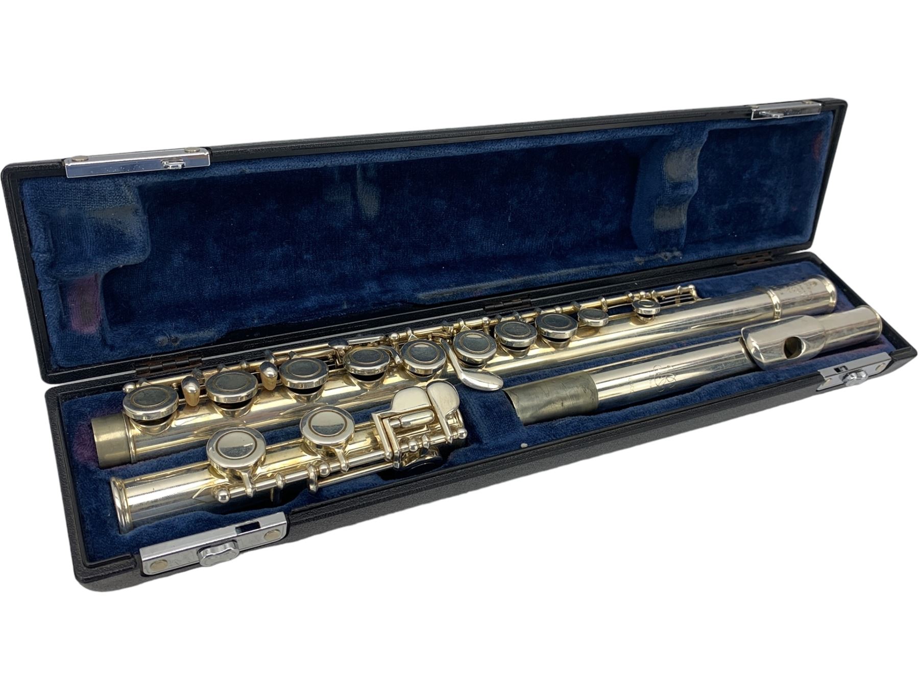 Buffet Crampton & Co Cooper Series II silver plated flute, Serial No.020804739 in hard case and outer carrying case