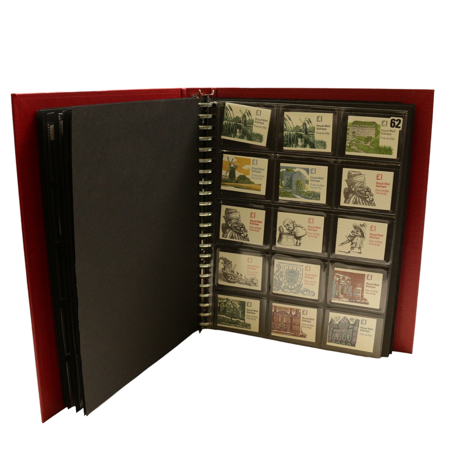 Mostly Great British stamps, including Queen Elizabeth II mint decimal low value commemoratives, used QEII stamps, various booklets etc, housed in various ring binder albums or folders, in one box