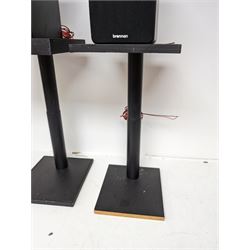 Pair of Brennan BSP50 speakers and speaker stands 