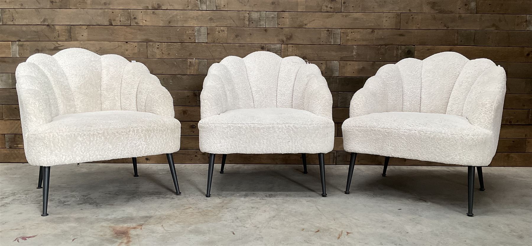 3 x Cloud armchairs, upholstered in beige fabric