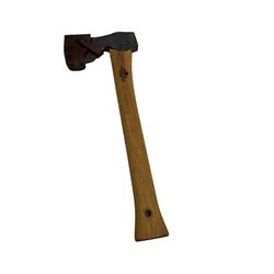 Gransfors Bruks Swedish axe, with wooden handle and leather cover, L45cm 