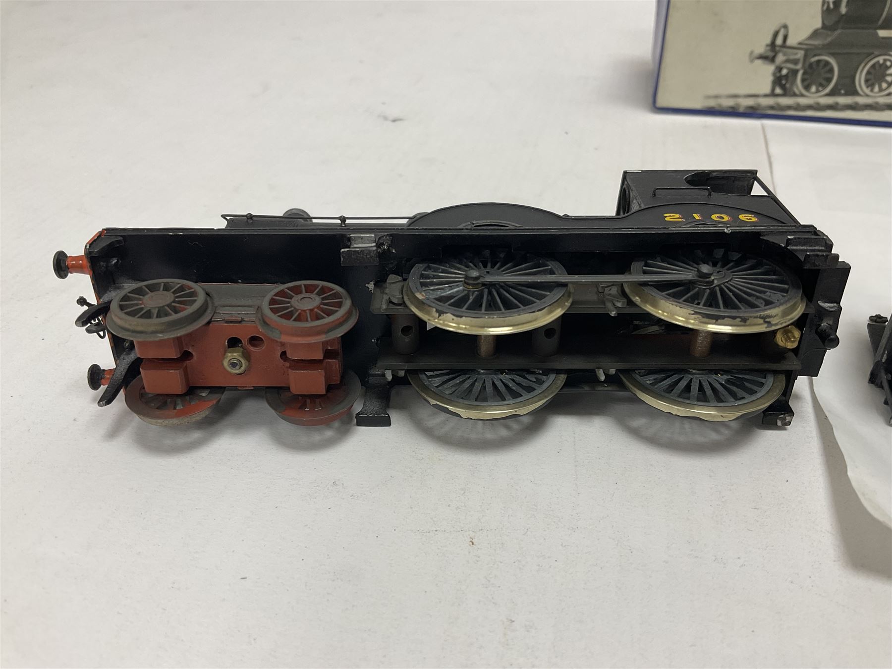 ‘00’ gauge - two kit built steam locomotives and tenders comprising GCR/LNER Class D6 4-4-0 Pollitt Passenger Engine no.2106 finished in LNER black with DJH Models box; Class D9 4-4-0 ‘Queen Mary’ no.62307 finished in BR black (2) 