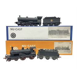 ‘00’ gauge - two kit built steam locomotives comprising unnamed LMS/HR Drummond Class C/BEN 4-4-0 no.54398 finished in BR black; Class Q6 0-8-0 no.63344 finished in BR black; both with Nu-Cast boxes (2) 