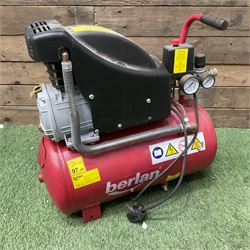 Pair of Berlan and Bambi air compressors - THIS LOT IS TO BE COLLECTED BY APPOINTMENT FROM DUGGLEBY STORAGE, GREAT HILL, EASTFIELD, SCARBOROUGH, YO11 3TX