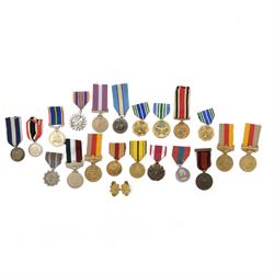 Collection of World medals and medallions, including US Joint Services Commendation Medal,...