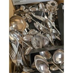 Large collection of silver plated cutlery, including Viners, Courtier and Kings Pattern examples