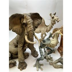 Fifteen Country Artists A Breed Apart figures, including elephant, orangutan, camel, frogs etc, some with boxes   