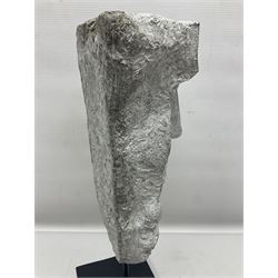 Composite sculpture of a classical greek god on stand, H40cm